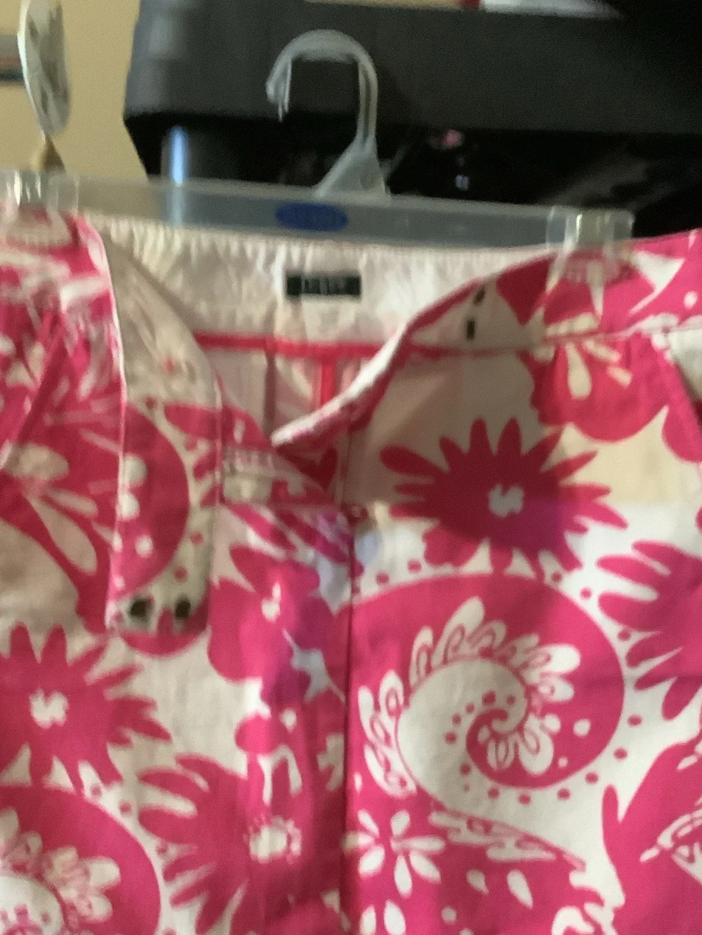 J. Crew Pink and White Floral Paisley Mini Skirt